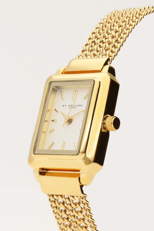 Rechthoekig horloge met kettingen