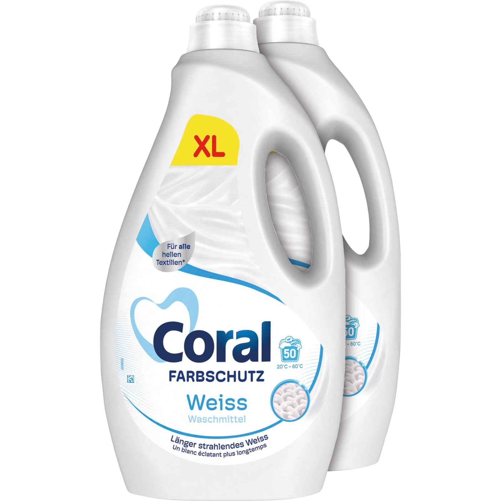 Coral Flüssigwaschmittel Weiss+ 2 x 50 Waschgänge