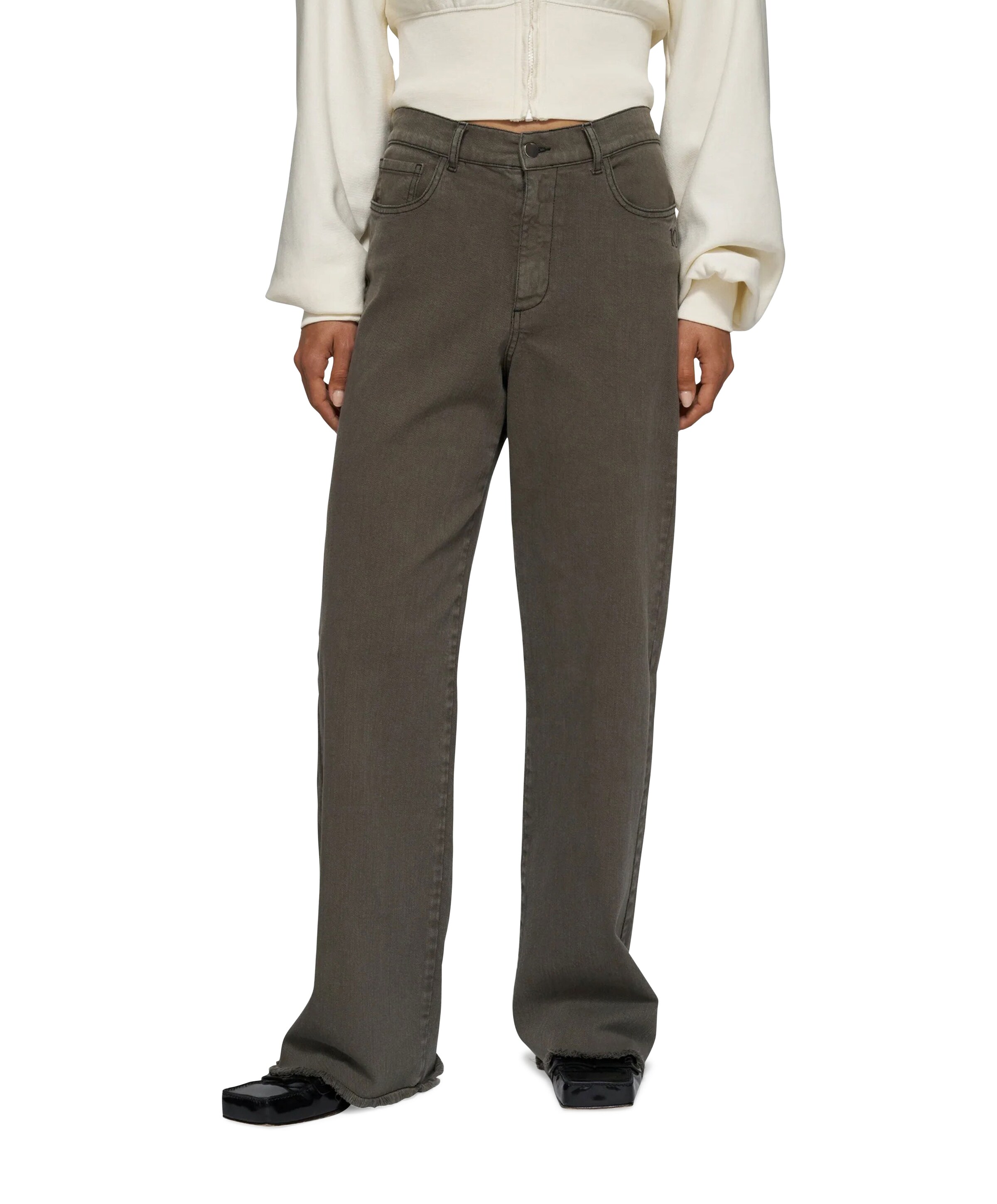 10 Days jog twill dames broek bruin