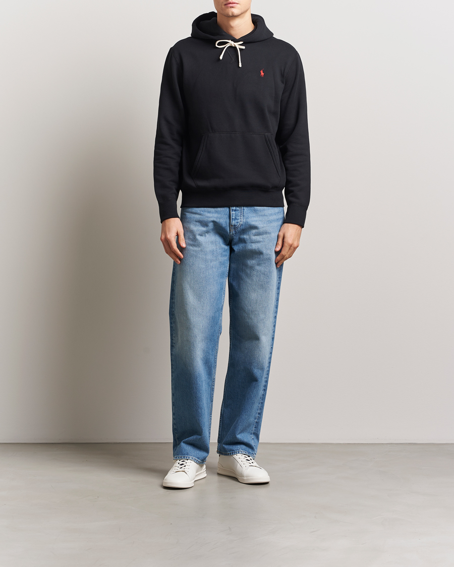 Polo Ralph Lauren RL Fleece Hoodie Polo Black