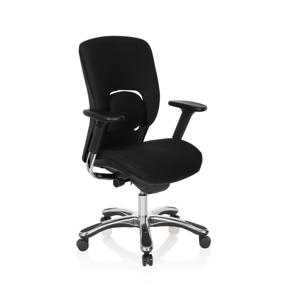 High End Bürostuhl VAPOR LUX BASE Stoff mit Armlehnen (höhenverstellbar) hjh OFFICE