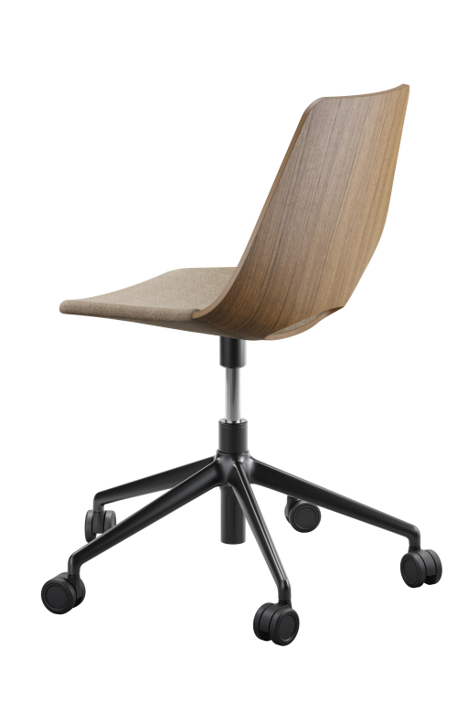 Thonet S661 SPVDR bureaustoel walnoot Main Line Flax 23