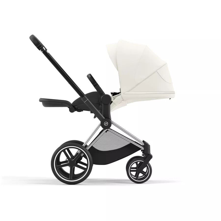 cybex PLATINUM Kombikinderwagen New Priam Chrome Black Off White