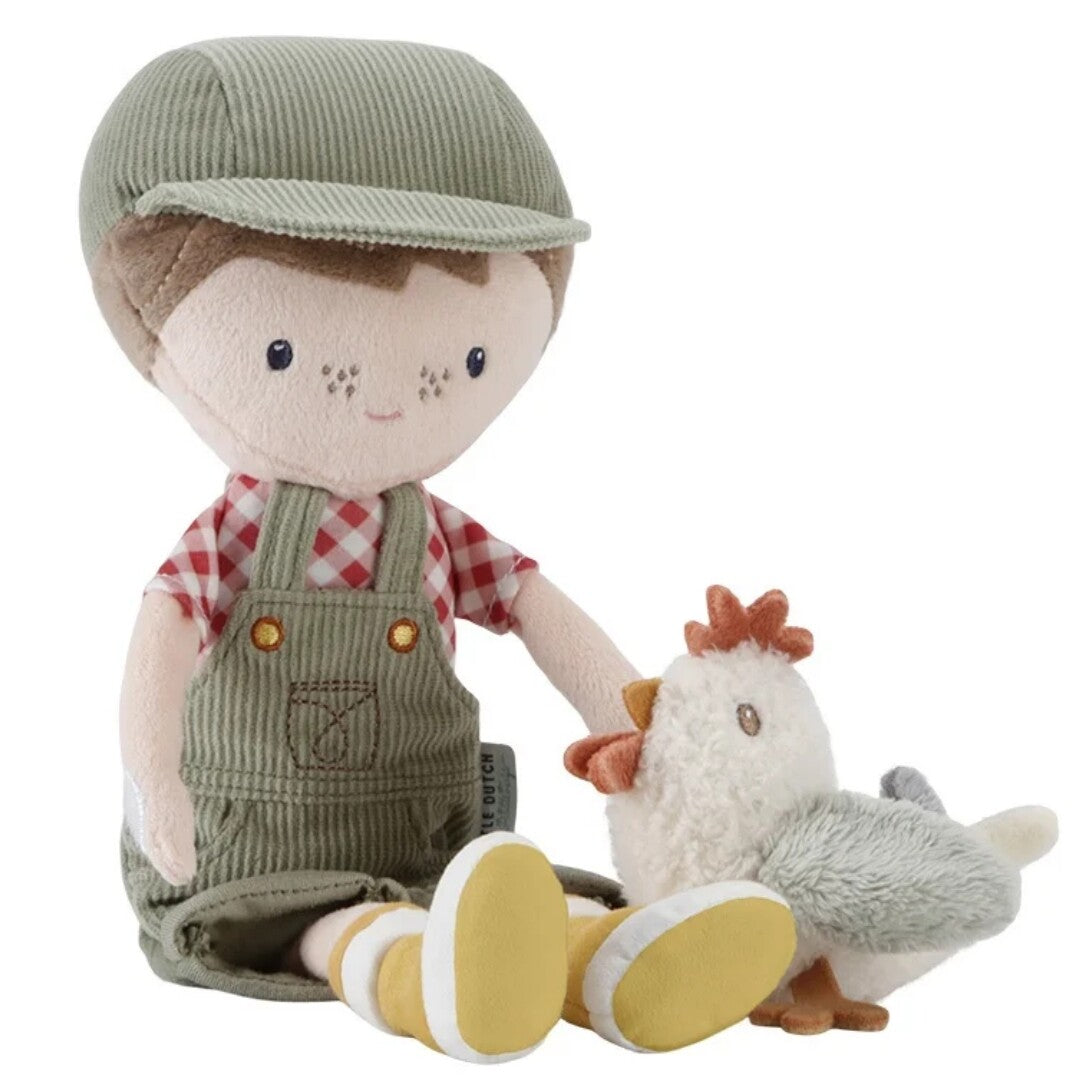 Little dutch lappenpop jim - boer - 35 cm