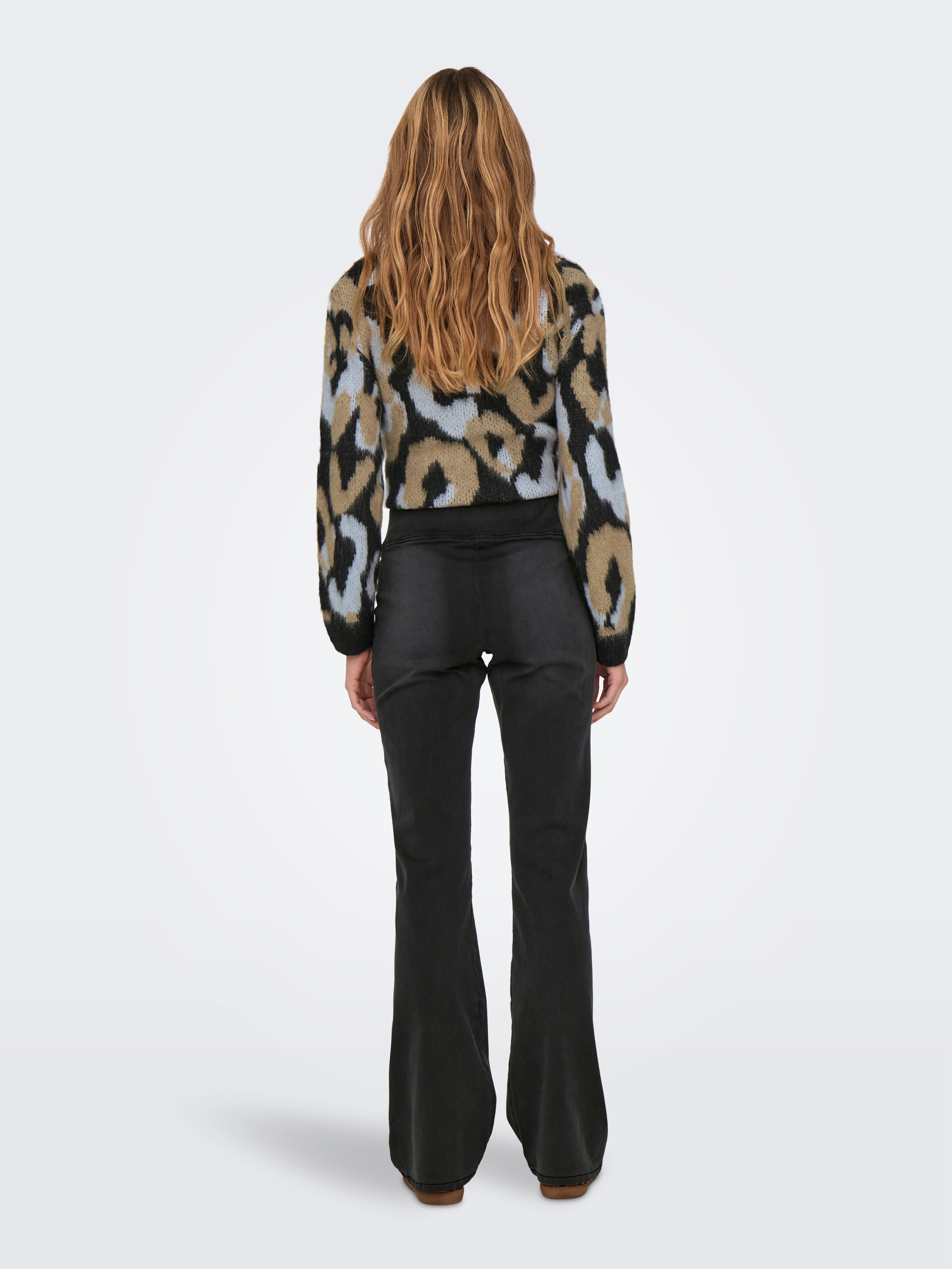 ONLROYAL Mittlere Taille Ausgestellt Jeans Washed Black