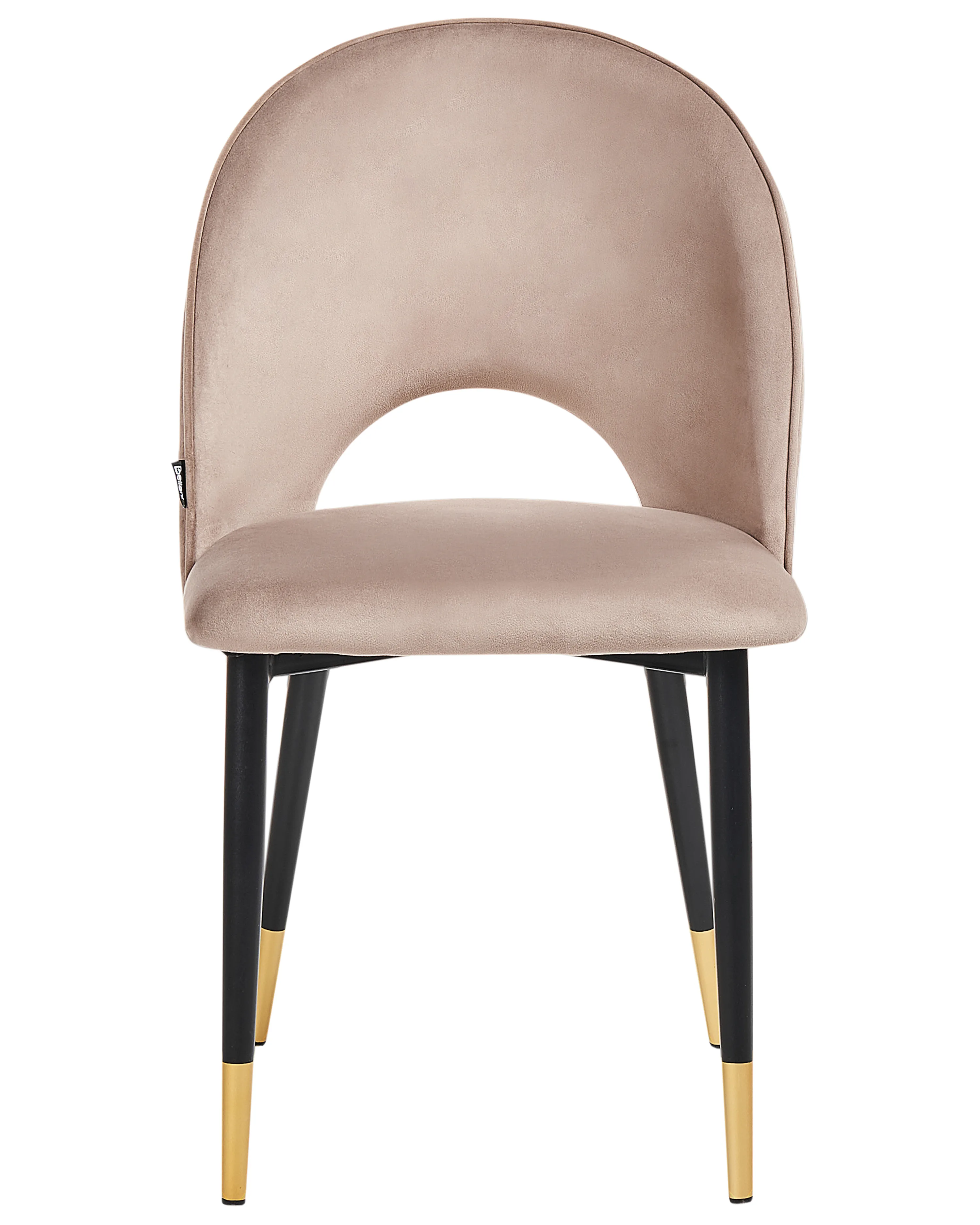 Set van 2 eetkamerstoelen MAGALIA Fluweel Taupe