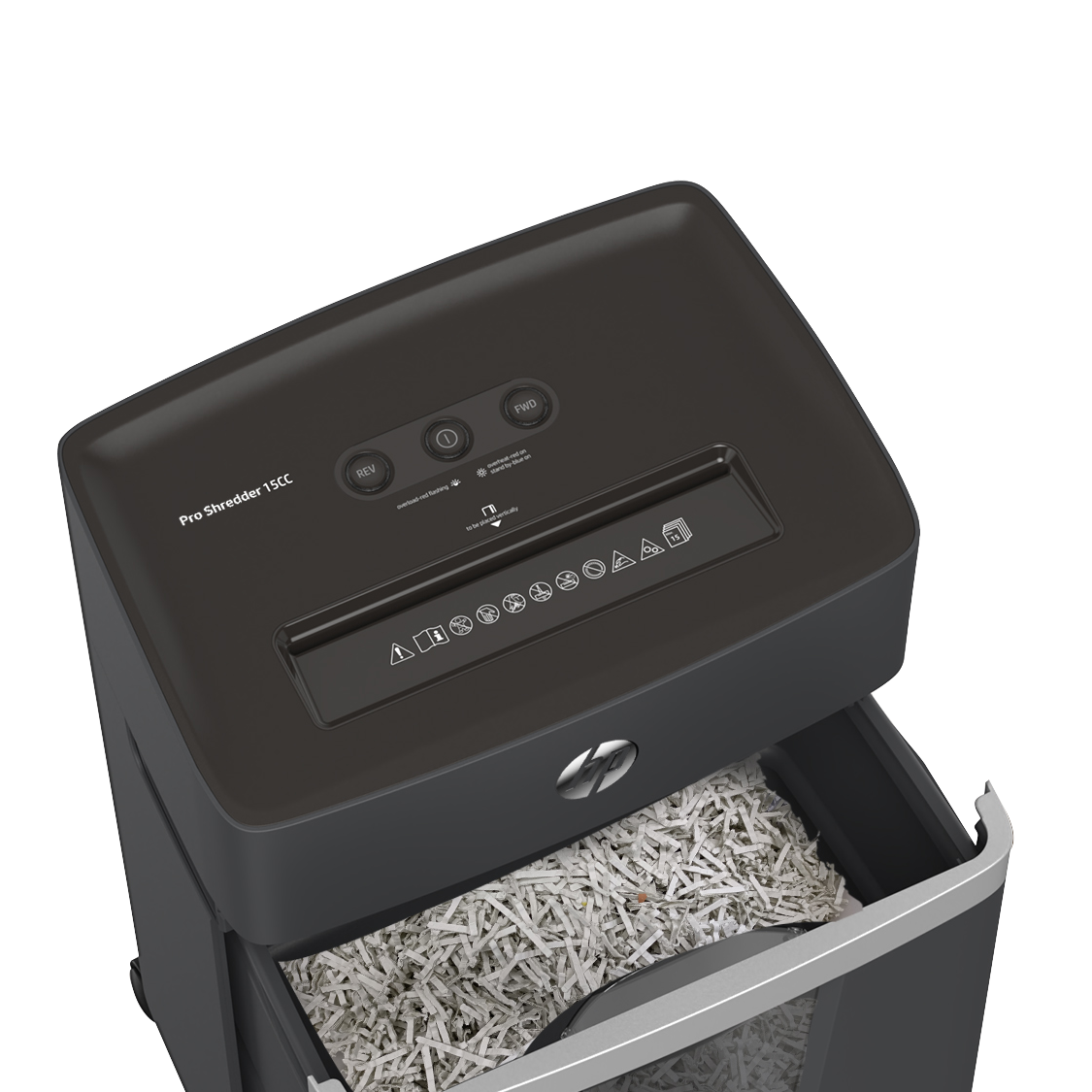HP Aktenvernichter Pro 15cc Sicherheitsstufe P-4 Shredder Papier Kreditkarten