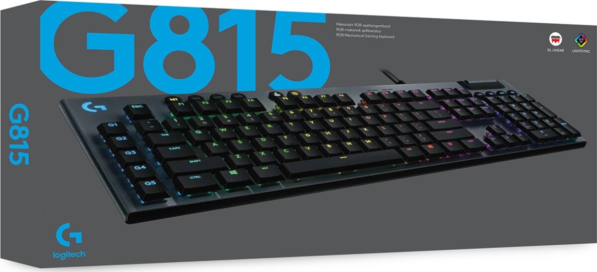 Logitech G815 Lightspeed - Rgb Mekanisk Gaming Tastatur