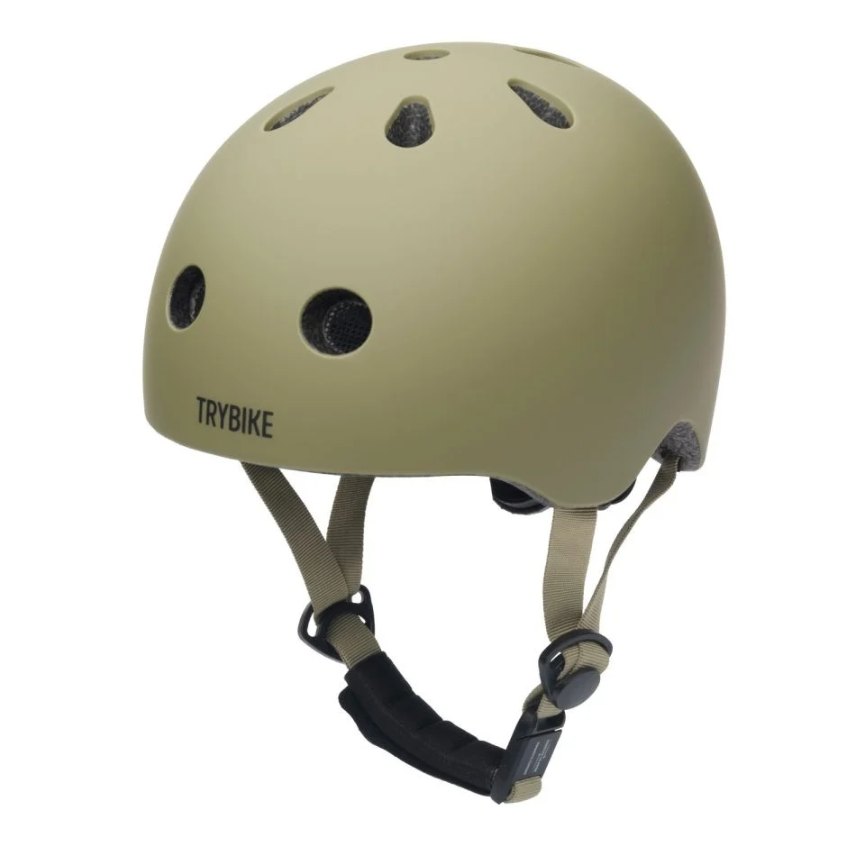 Trybike - Cykelhjelm med retrolook - Vintagegrøn - XS
