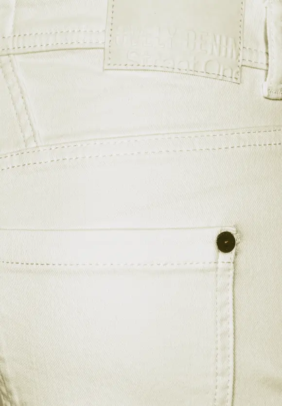 Casual Fit Cargojeans - cream white washed