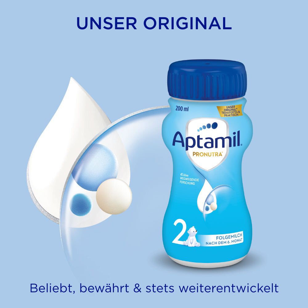 Aptamil® Pronutra 2 Folgemilch nach dem 6. Monat