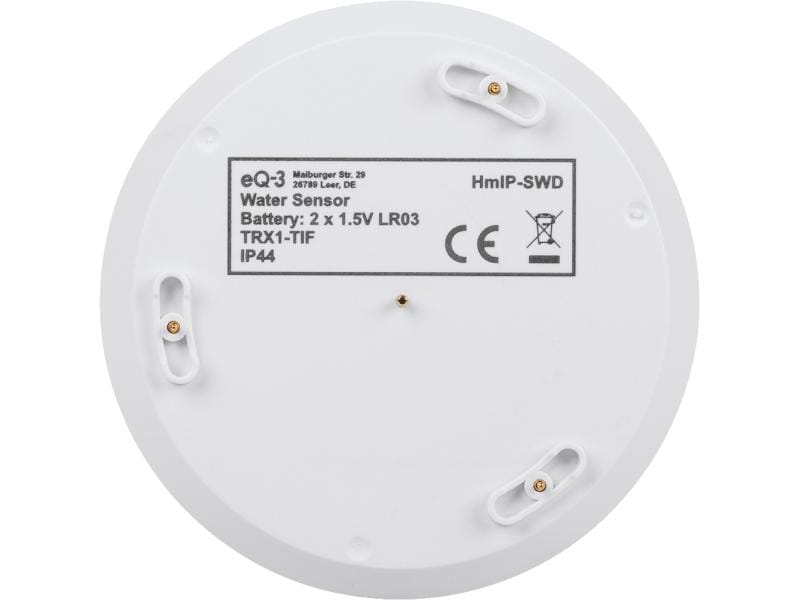 Homematic IP Smart Home Funk-Wassersensor Mit integrierter Siriene – HmIP-SWD