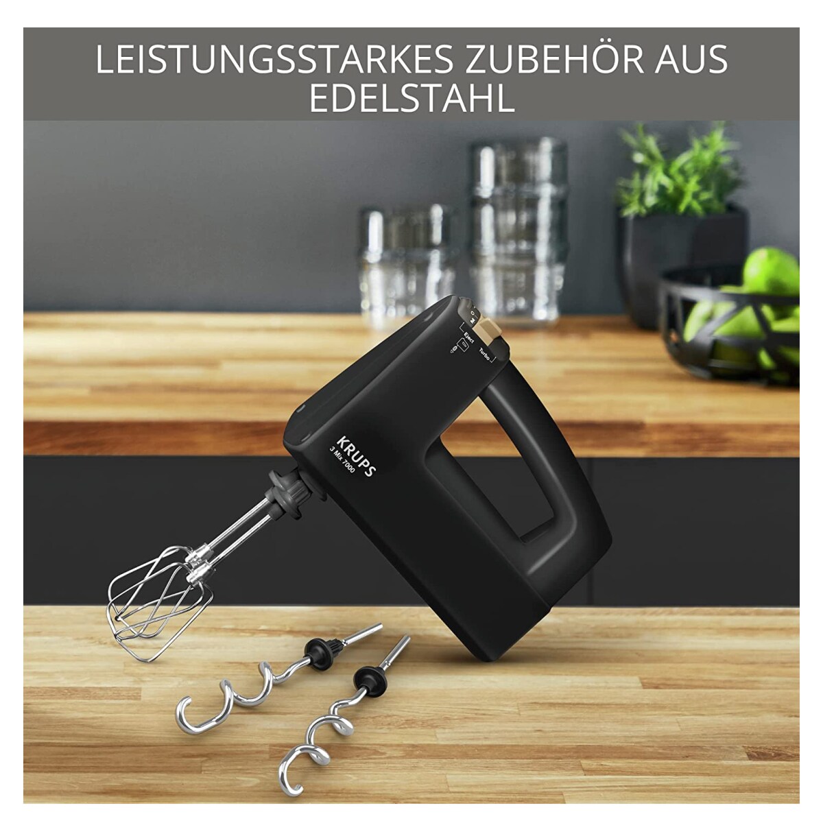 Krups 3 Mix 7000 F6085811 Edition Handmixer black