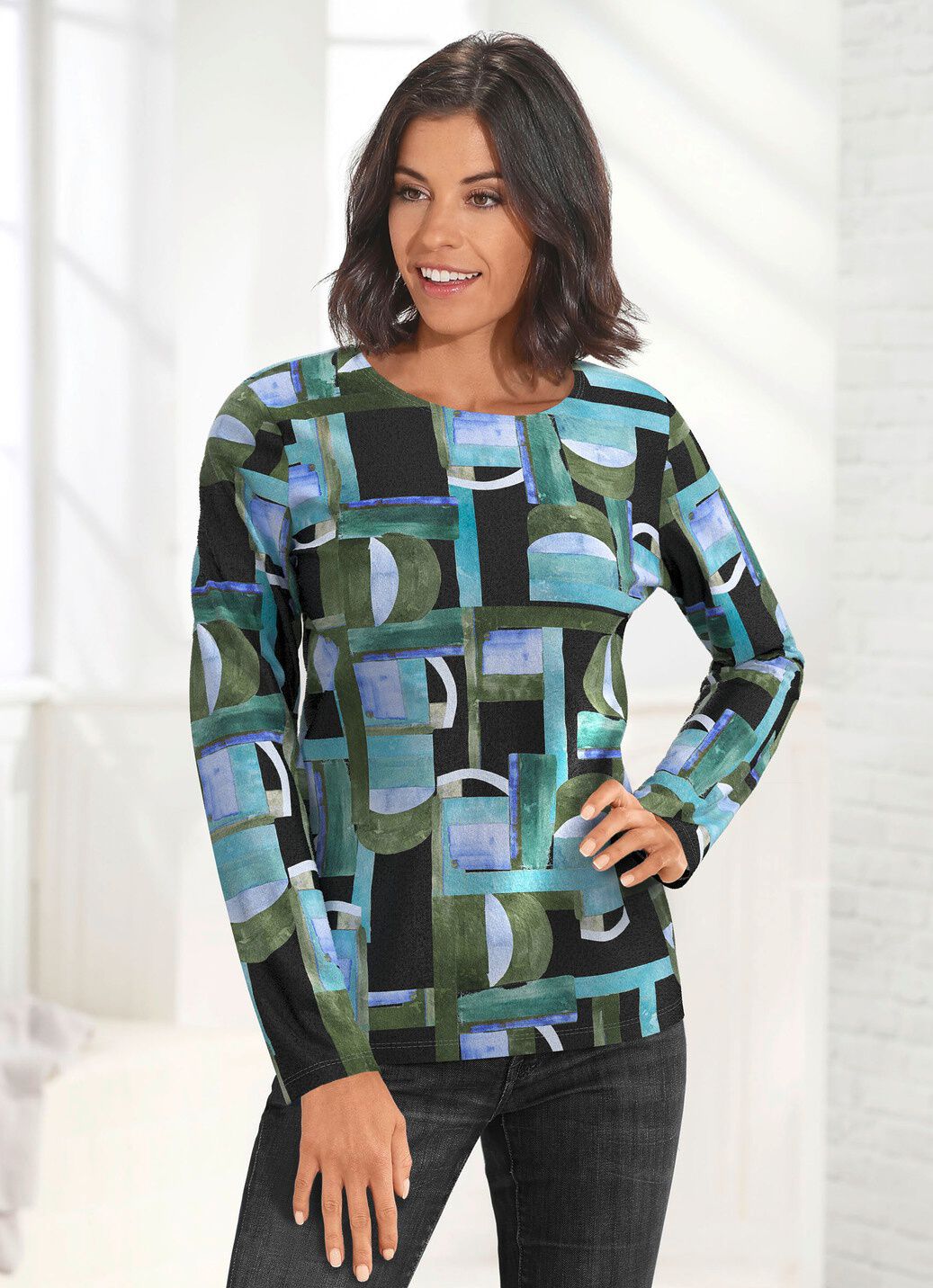 Pullover in Feinstrick
