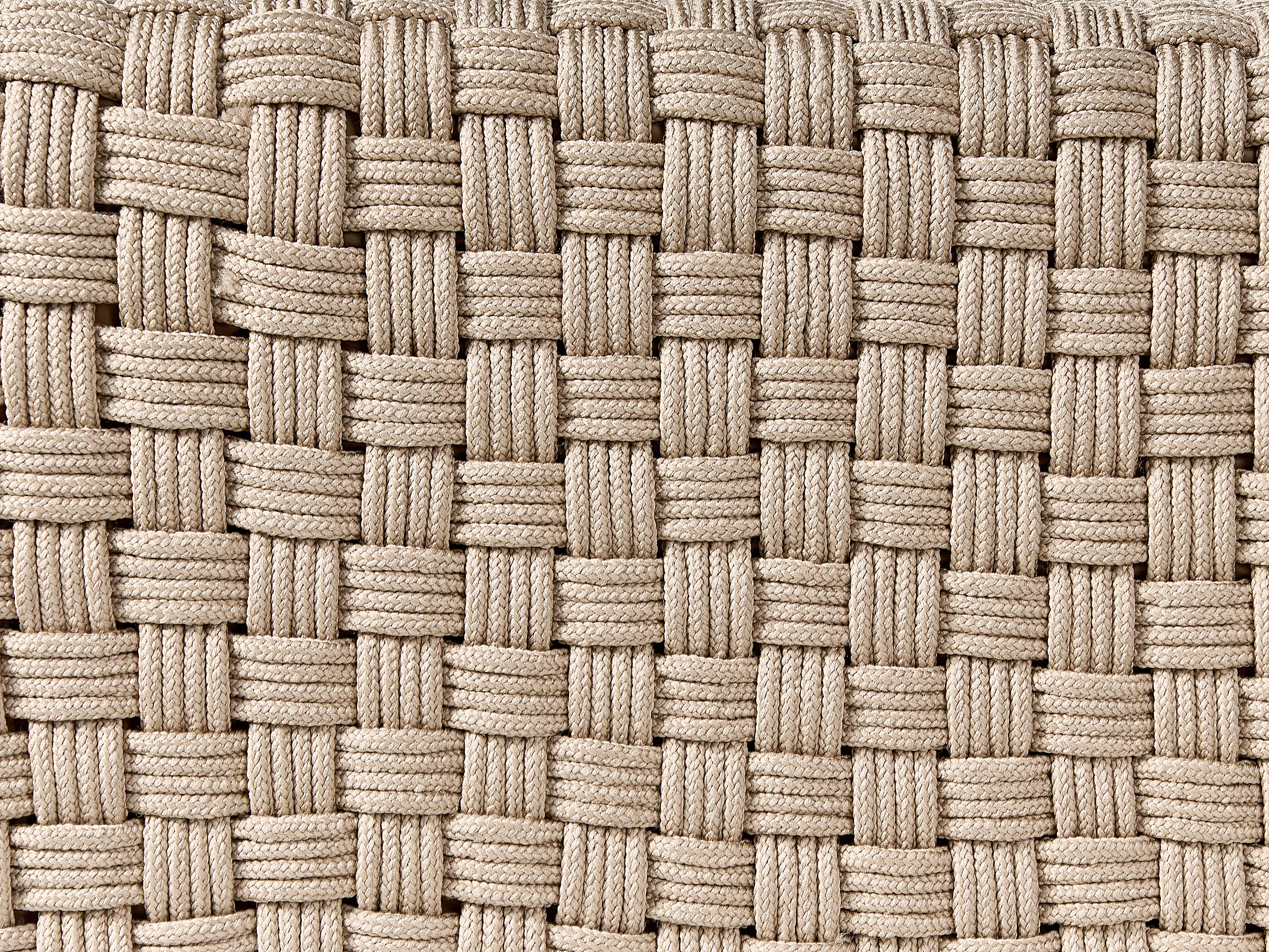 Poef NALLI Synthetisch materiaal Taupe