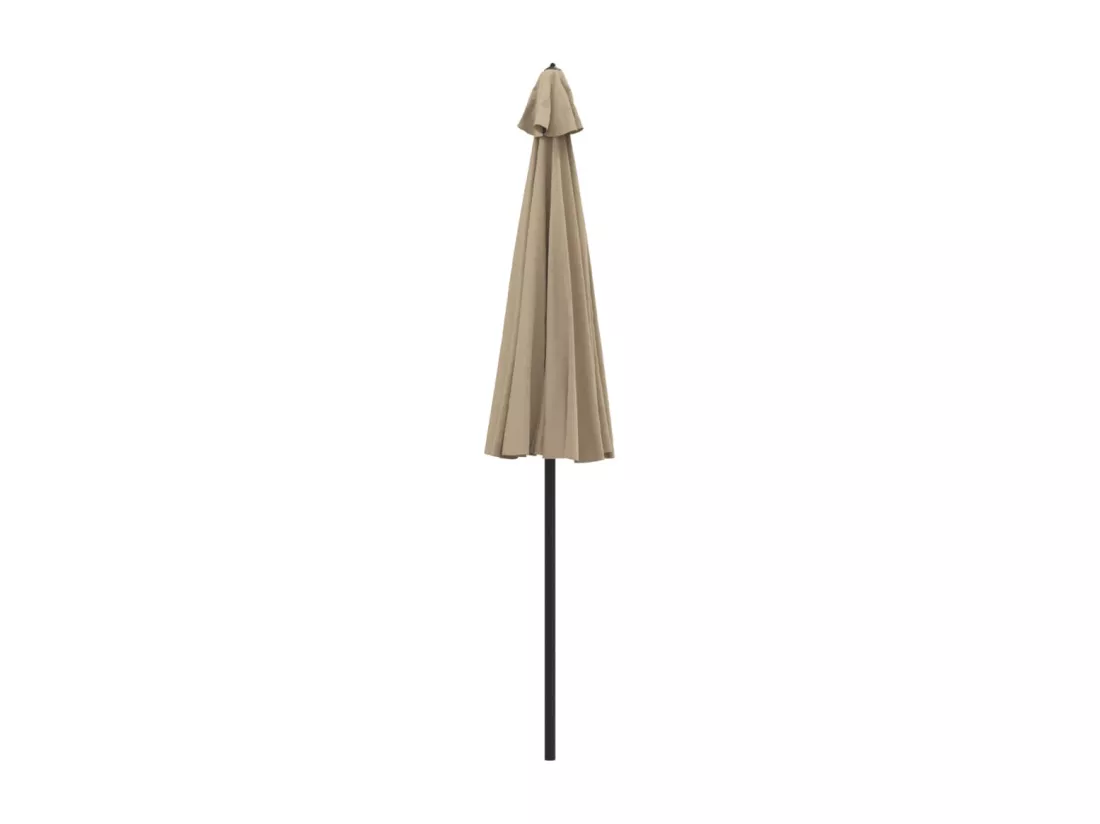 Parasol d'extérieur avec mât en aluminium 270 cm Taupe