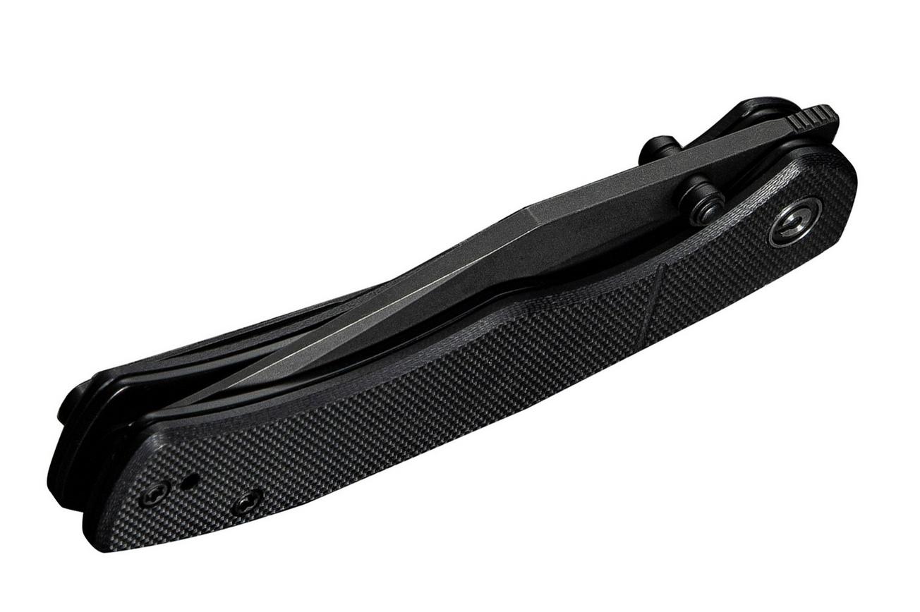 Civivi Clingman C23065-1 Black Stonewashed Nitro-V Black G10, zakmes, Taylor Martin design