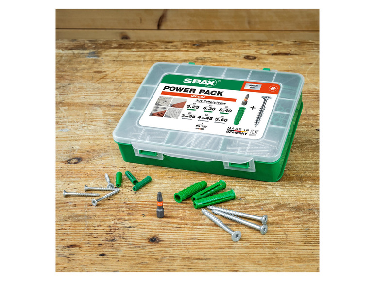 Spax schroeven   pluggen Power Pack