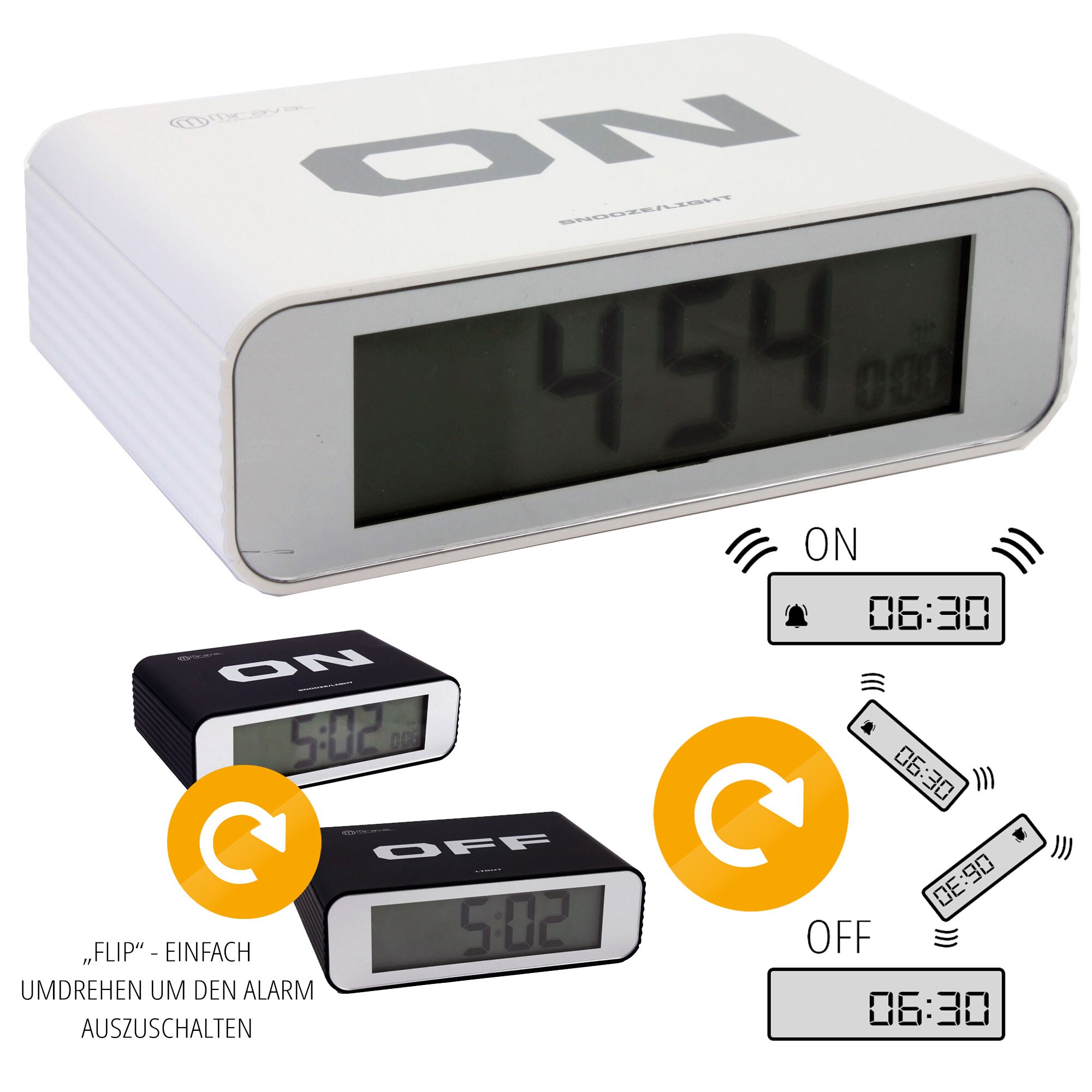 MiravalMiraval digitaler LCD Wecker mit 