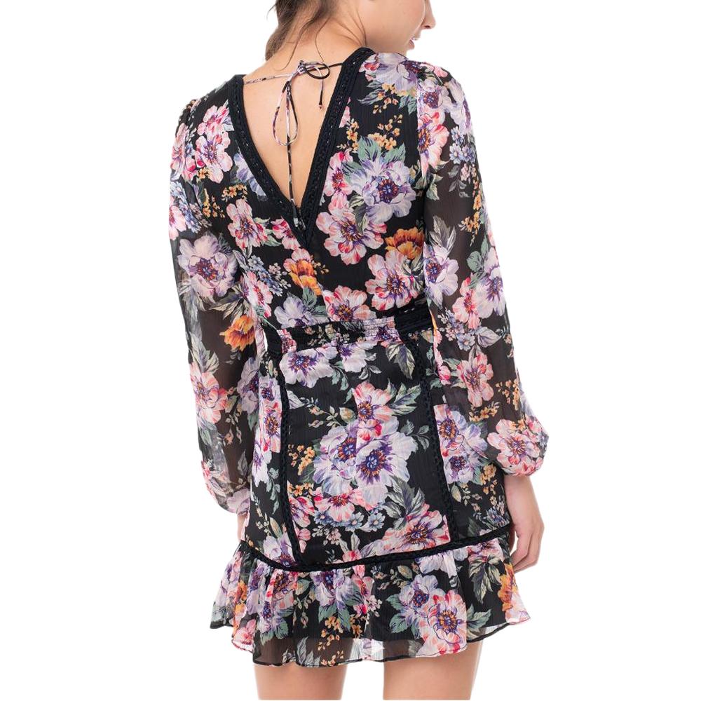 Guess Robe Noire à Motifs Femme Guess Elana