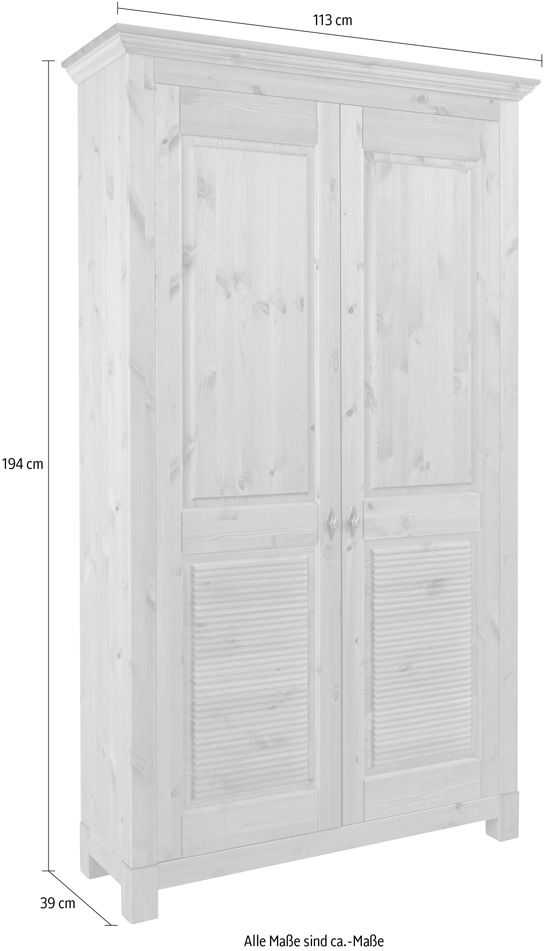 Home affaire Schuhschrank »Rauna« aus massiver Kiefer, viel Stauraum