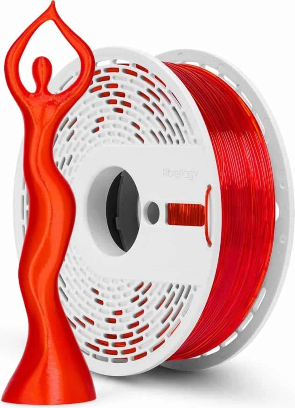 Fiberlogy  HS PLA Clear Orange, 1,75 mm / 850 g    Turbo Druck & kristallklare Präzision in Orange