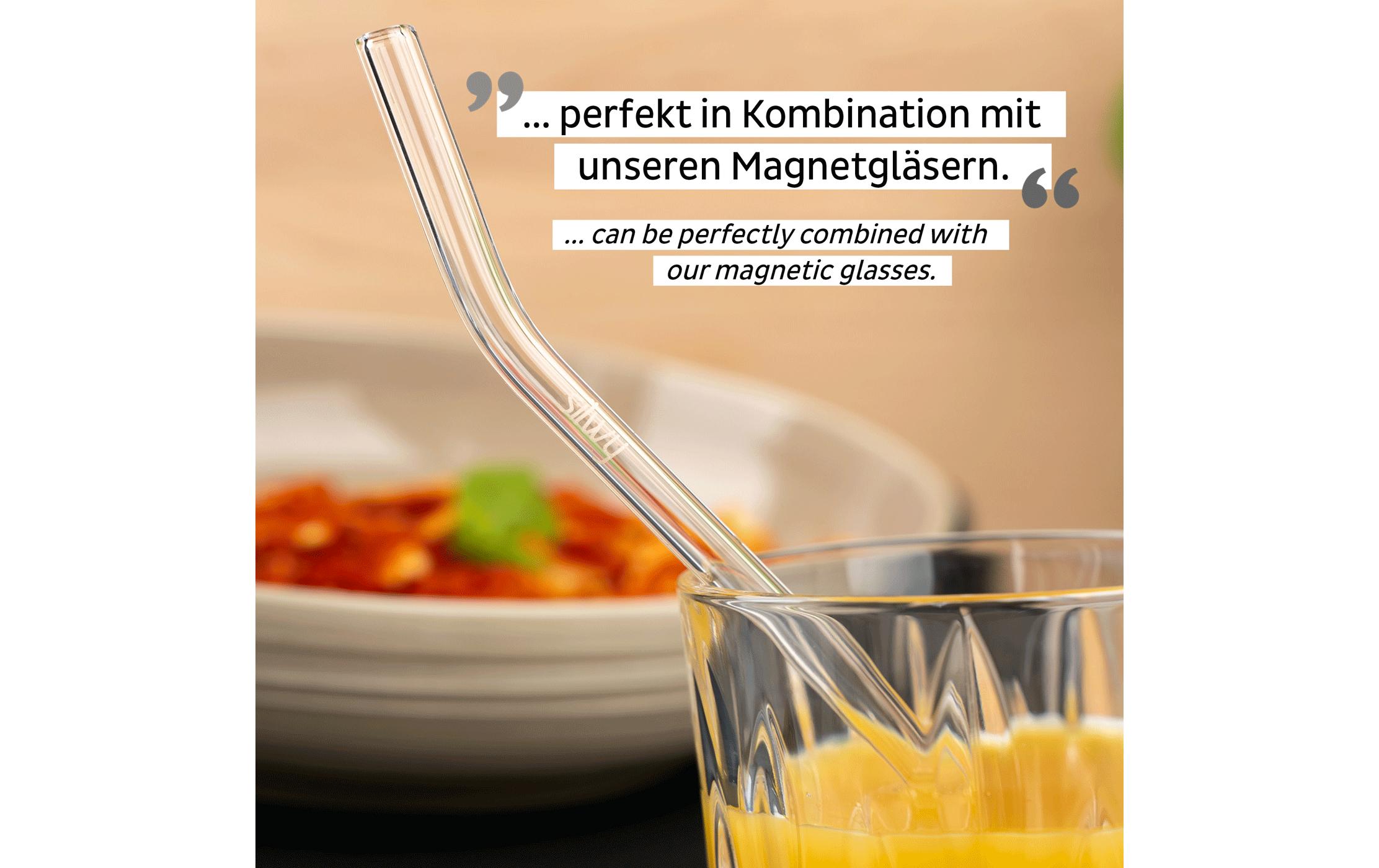 Trinkhalm-SetSet aus geraden und gebogenen Trinkhalmen