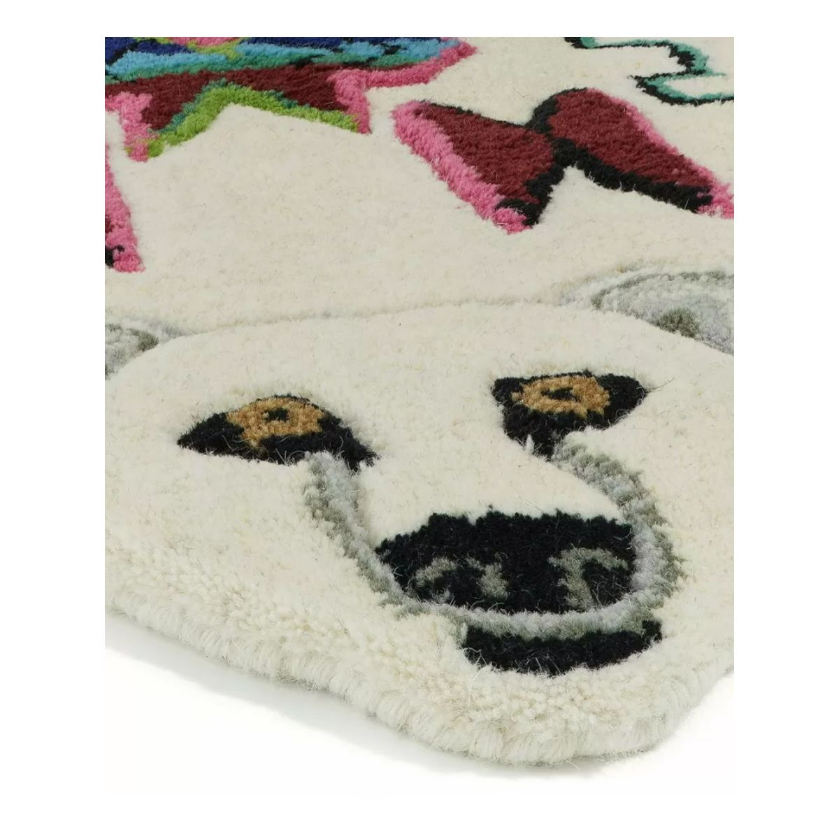 Petit tapis ours blanc kasbah Doing Goods