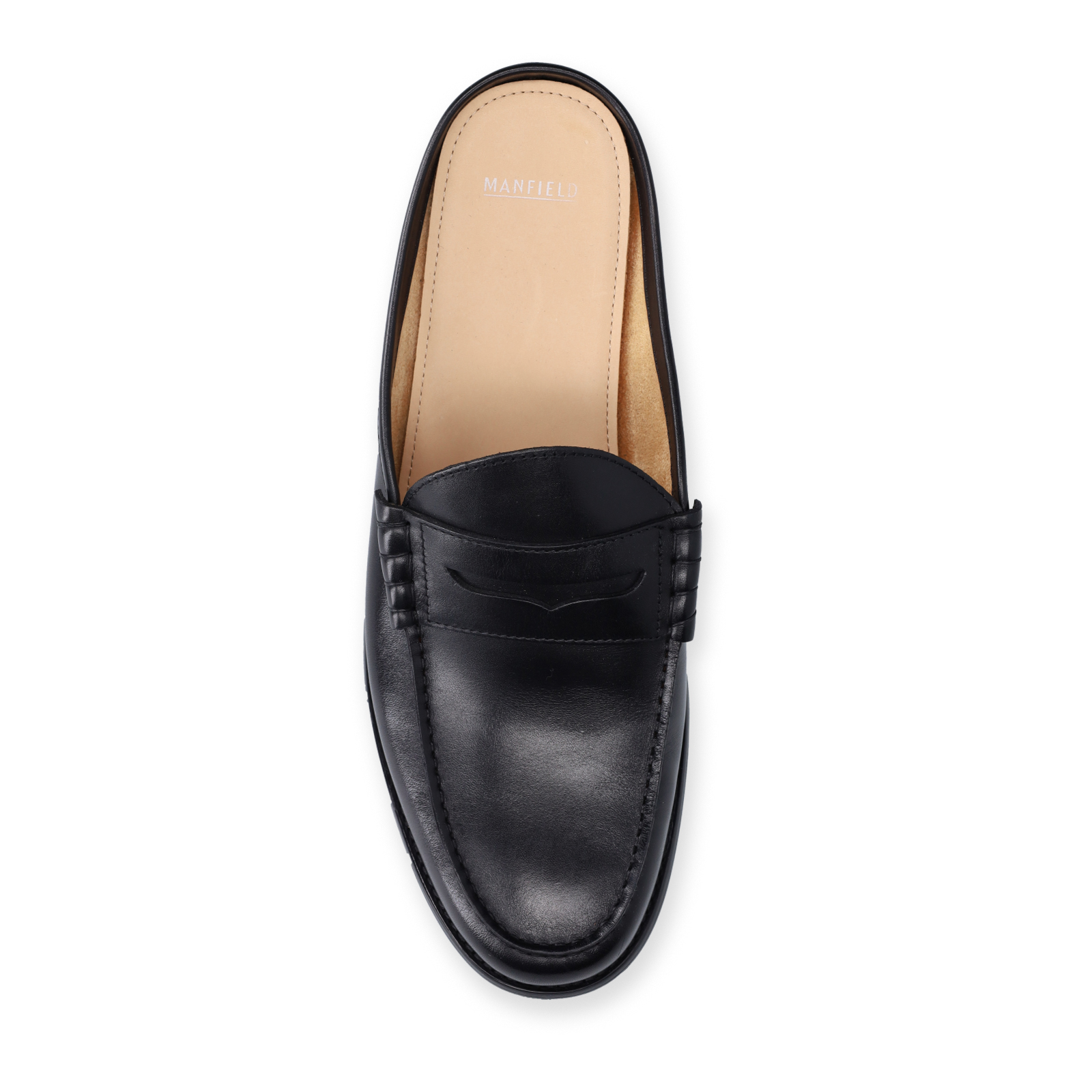 Zwarte leren loafers