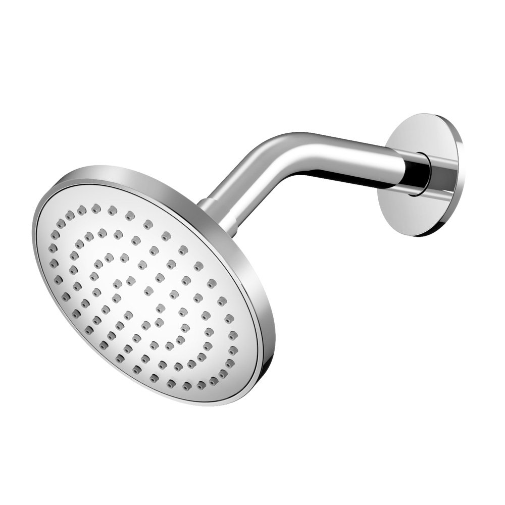 Hotbath Mate M385 13cm hoofddouche met wandarm geborsteld nikkel