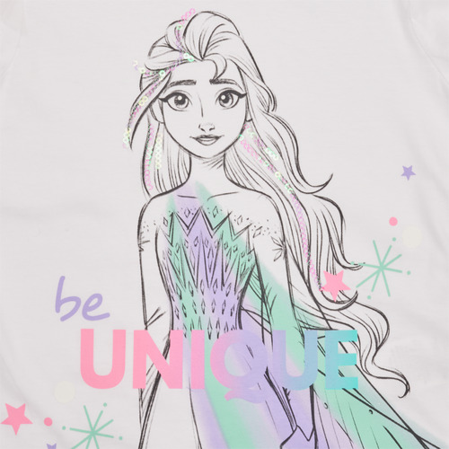 TEAM HEROES  - T-SHIRT LA REINE DES NEIGES - Blanc
