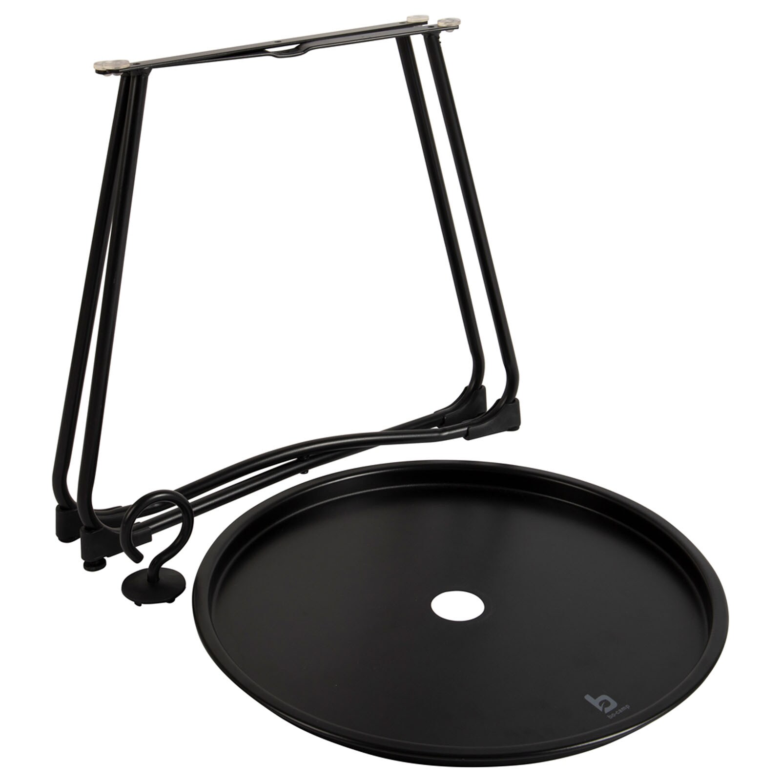 BO-CAMP Industrial Garten Beistelltisch Palmetto Tablett Camping Klapp Tisch Ø45