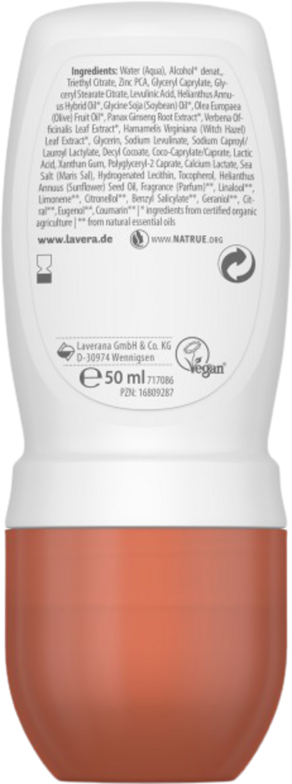 lavera  NATURAL & STRONG Deo Roll-On, 50 ml