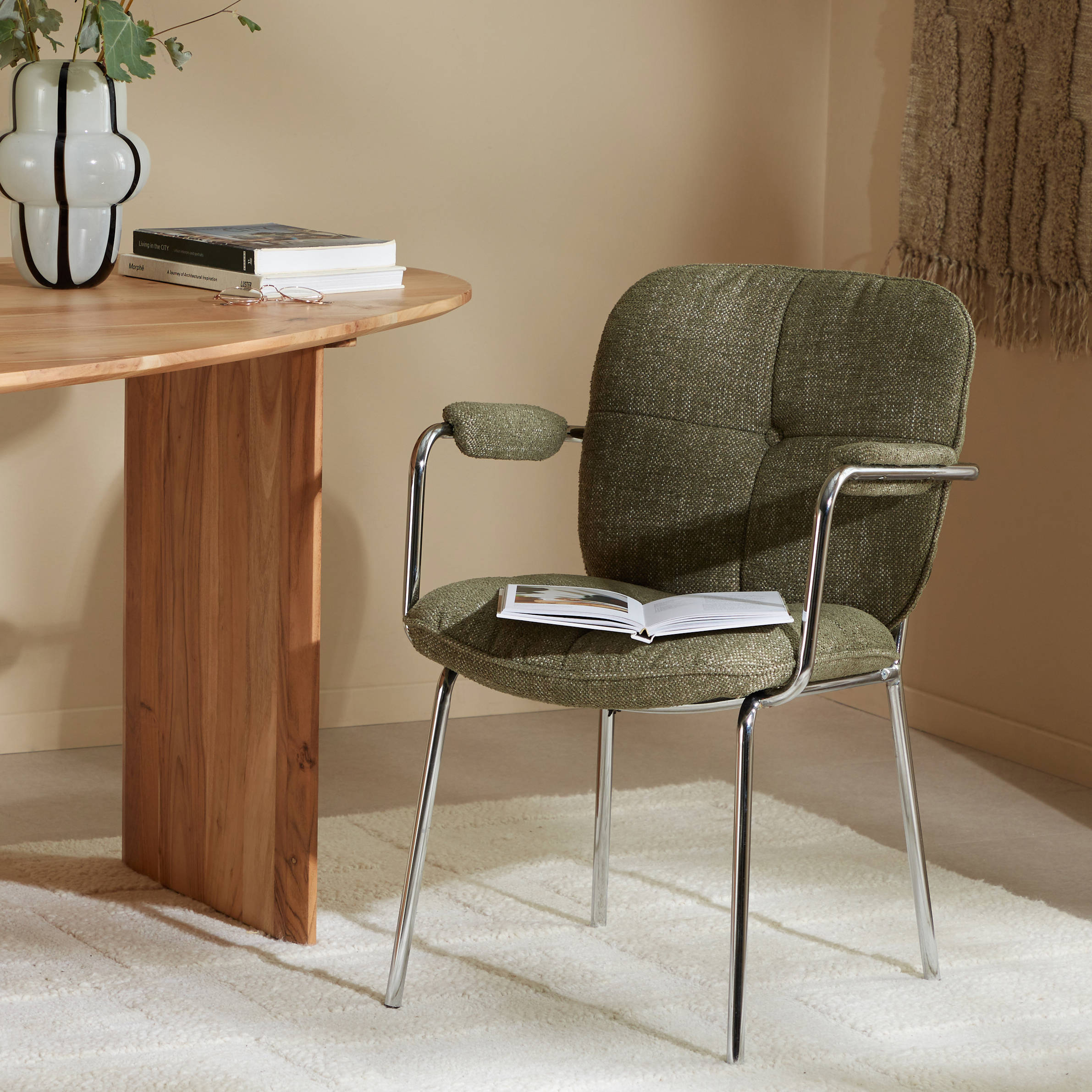 NOUS Living eetkamerstoel Chrome