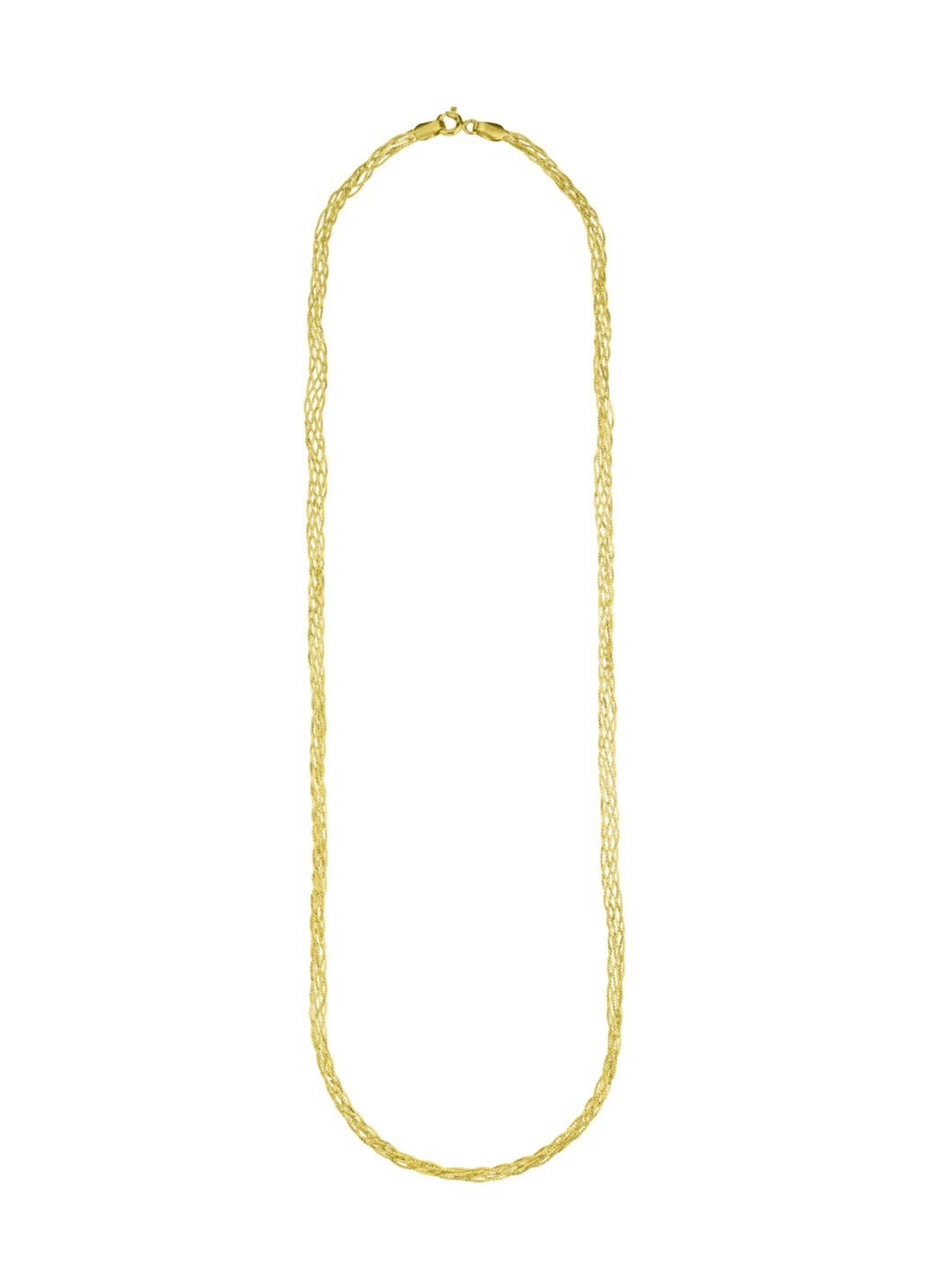 Geflochtene Halskette aus Gold