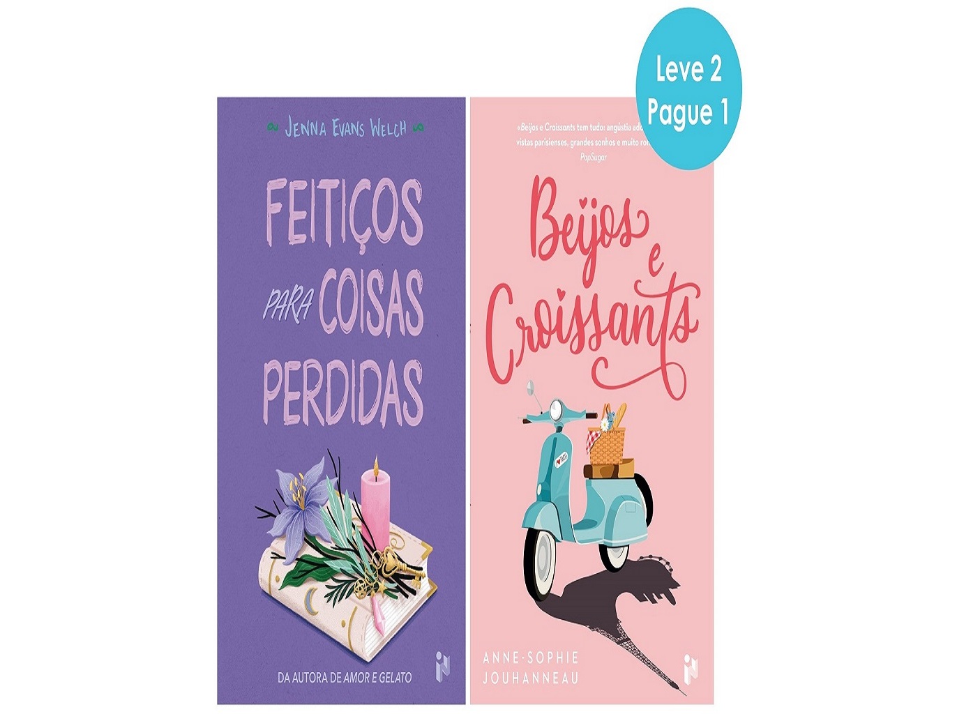 LIVRO FEITIÇOS PARA COISAS PERDIDAS E BEIJOS E CROISSANTS