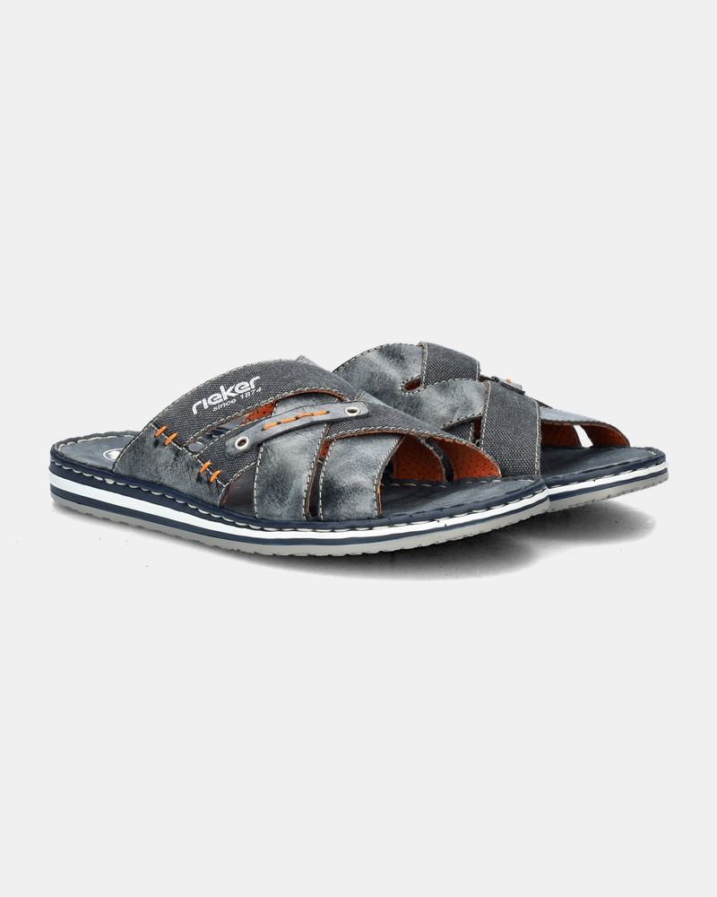 Rieker Slippers  - blauw
