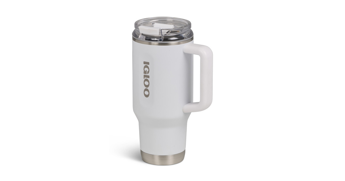 IglooFlip ‘n’ Sip Travel Mug 32 oz, 0,95 liter drinkfles  (Wit)