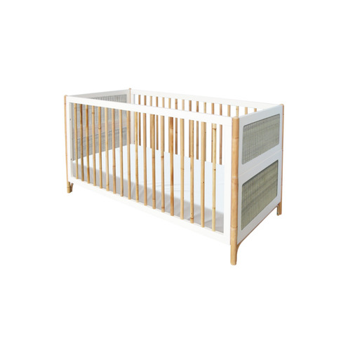 Chambre DUO Lit 70x140 Commode OCEANIA Neige - THEO