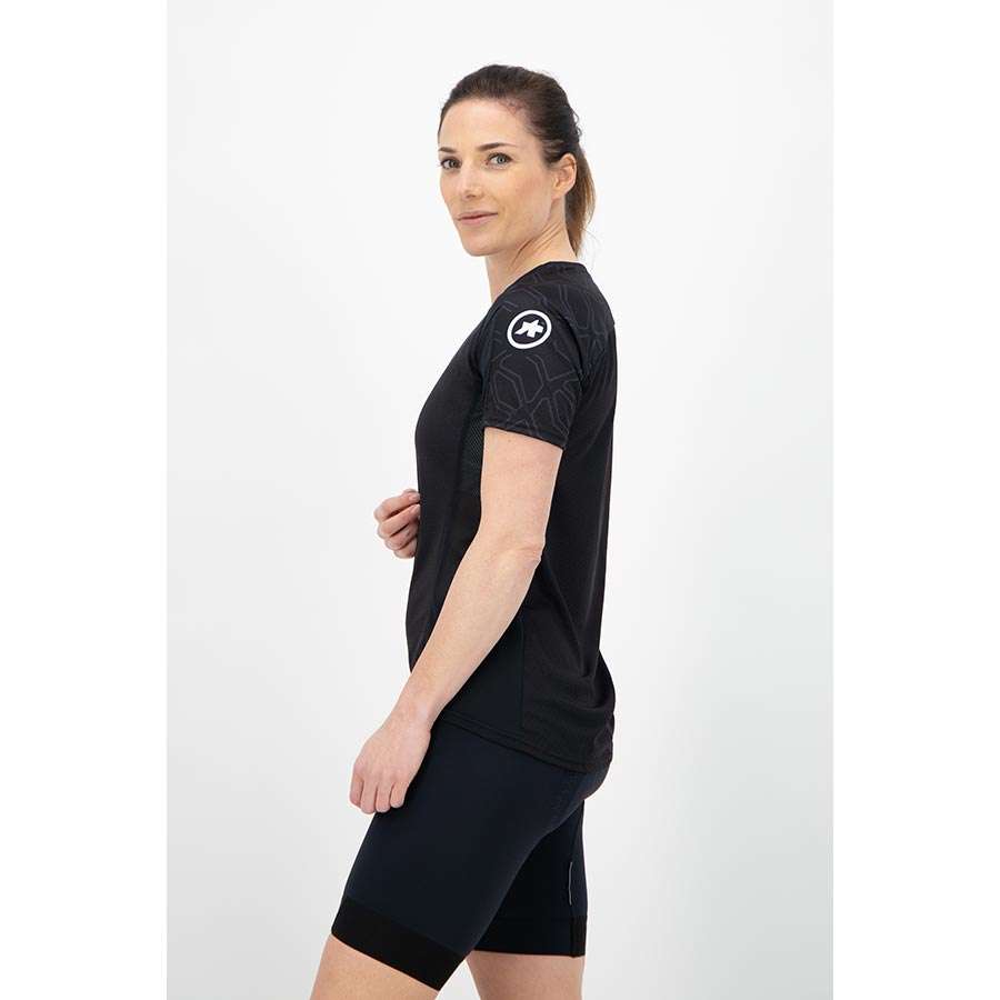 Assos Trail MTB Fietsshirt Korte Mouwen Zwart Dames