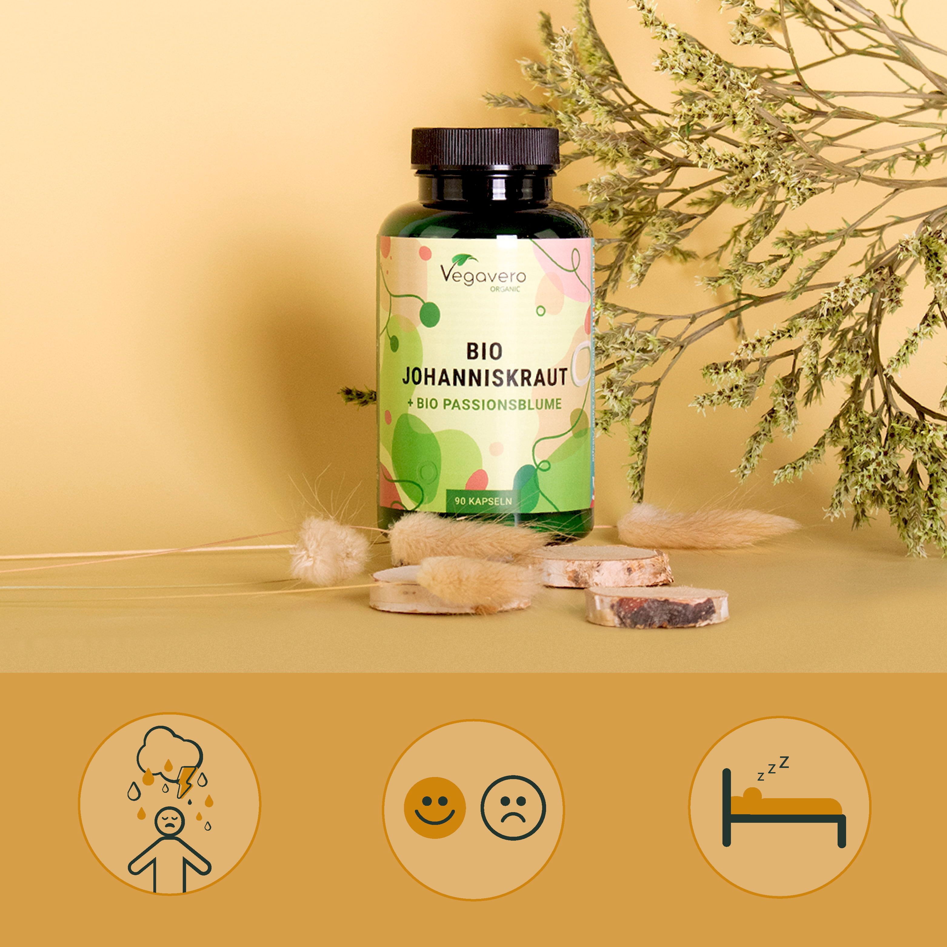 VEGAVERO Johanniskraut mit Passionsblume BIO