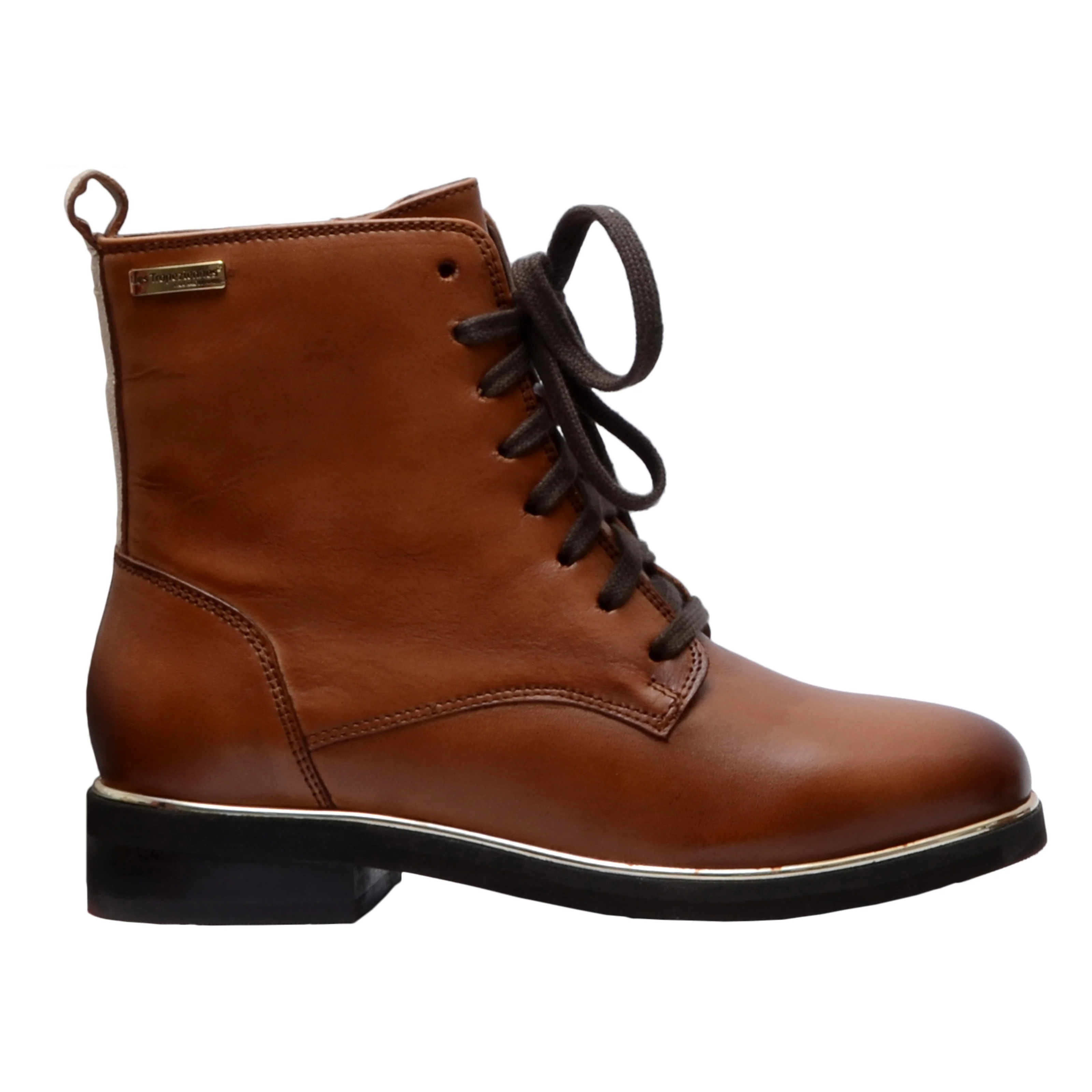 Bottines en cuir Mathilde | Marron