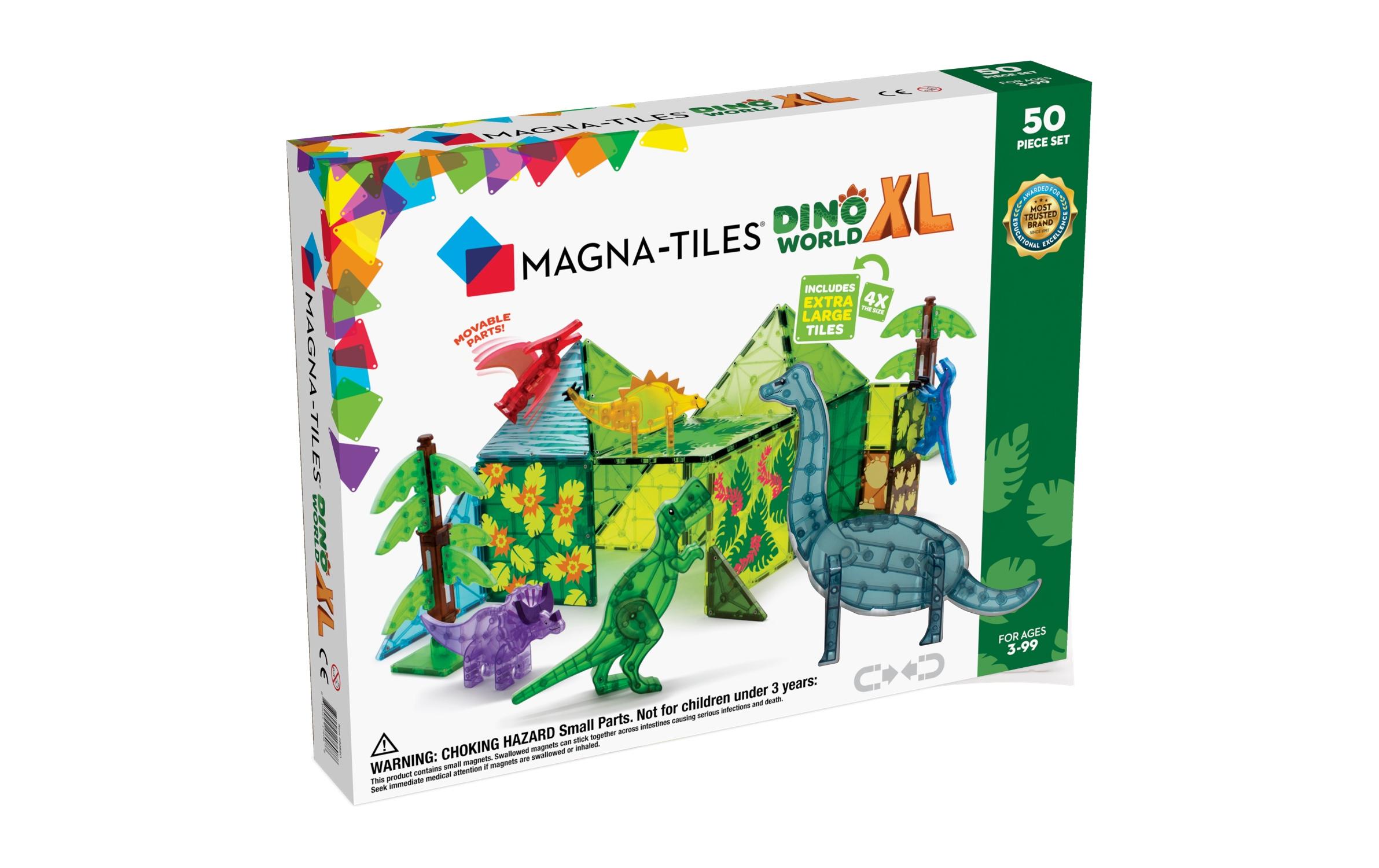 Dino World XL Set 50-teilig<br>Pädagogisches Magnetspielzeug