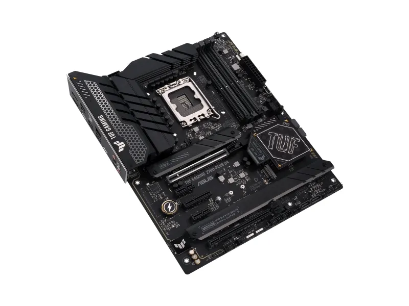 ASUS TUF GAMING Z790-PLUS D4 - Bundkort - ATX - LGA1700 sokkel - Z790 Chipset - USB-C 3.2 Gen 2x2, USB-C 3.2 Gen2, USB 3.2 Gen 1, USB 3.2 Gen 2 - 2.5 Gigabit LAN, Wi-Fi 6, Bluetooth - onboard grafik (CPU påkrævet) - HD Audio (8-kanaler)