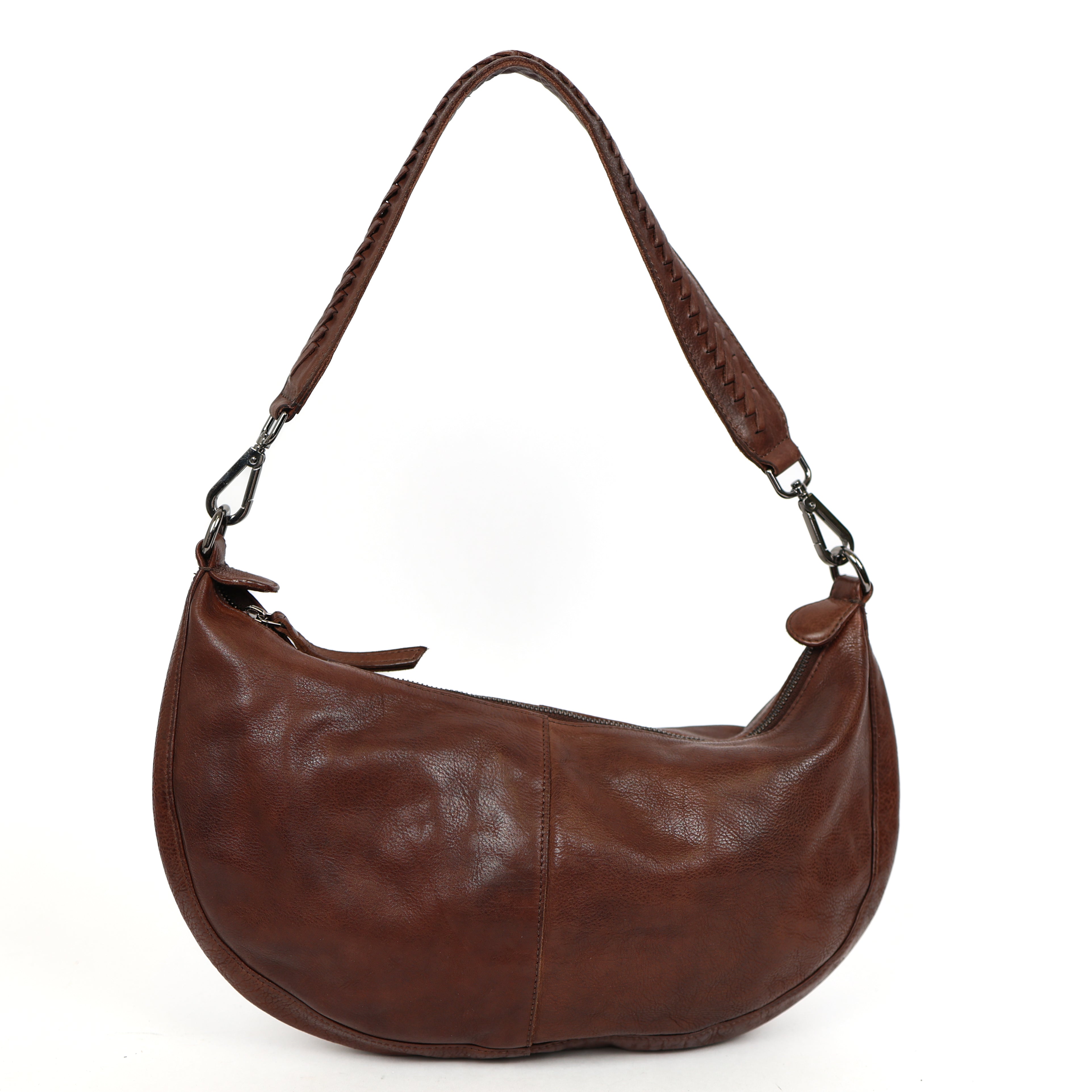 Middelgrote buideltas 'Ilse' donkerbruin Brown