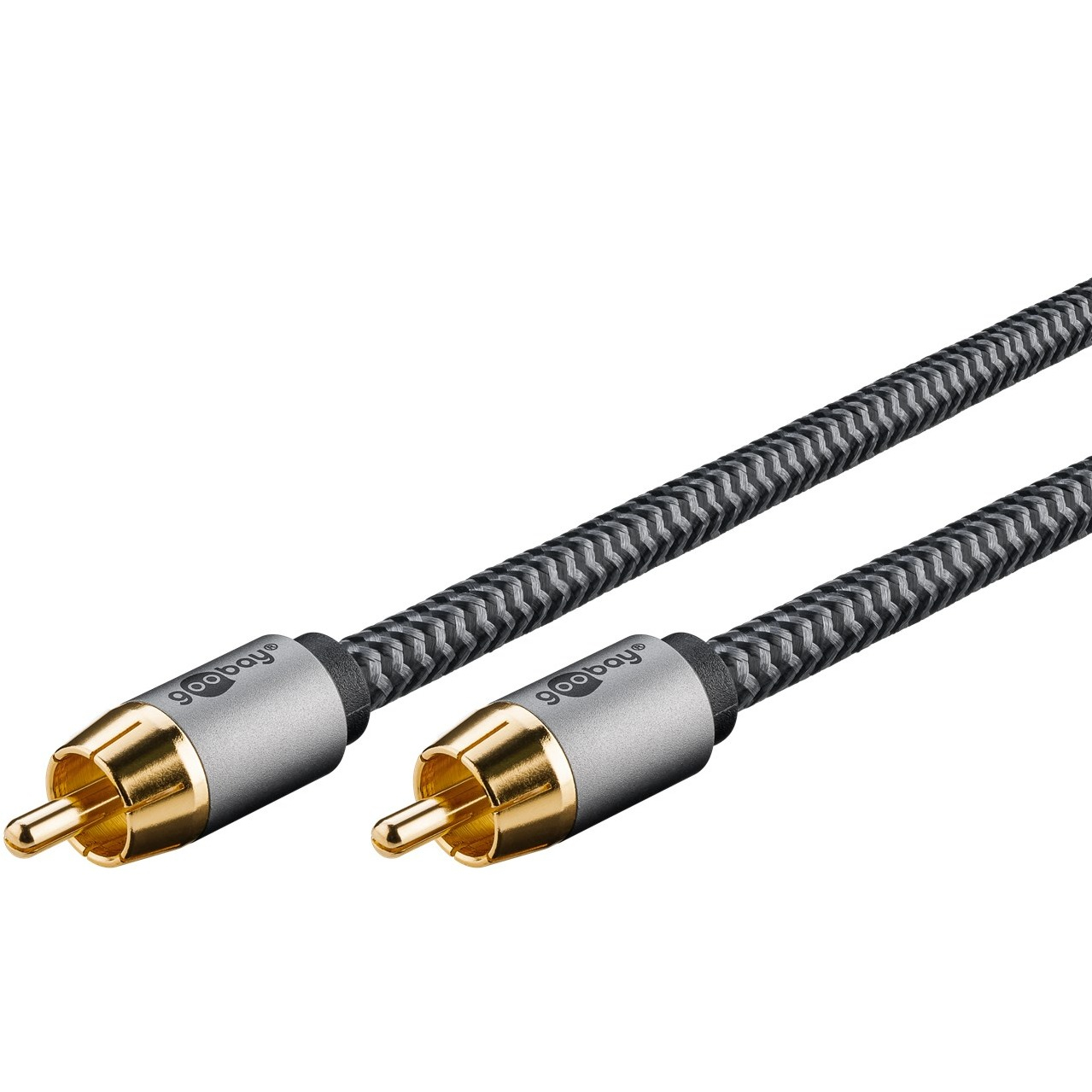 (3m) Mono Stereo-Cinch Audiokabel (65297) - Sharkskin Grey