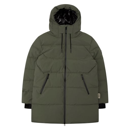 Woodbird Joseph Tech Lang Jakke, Army, S