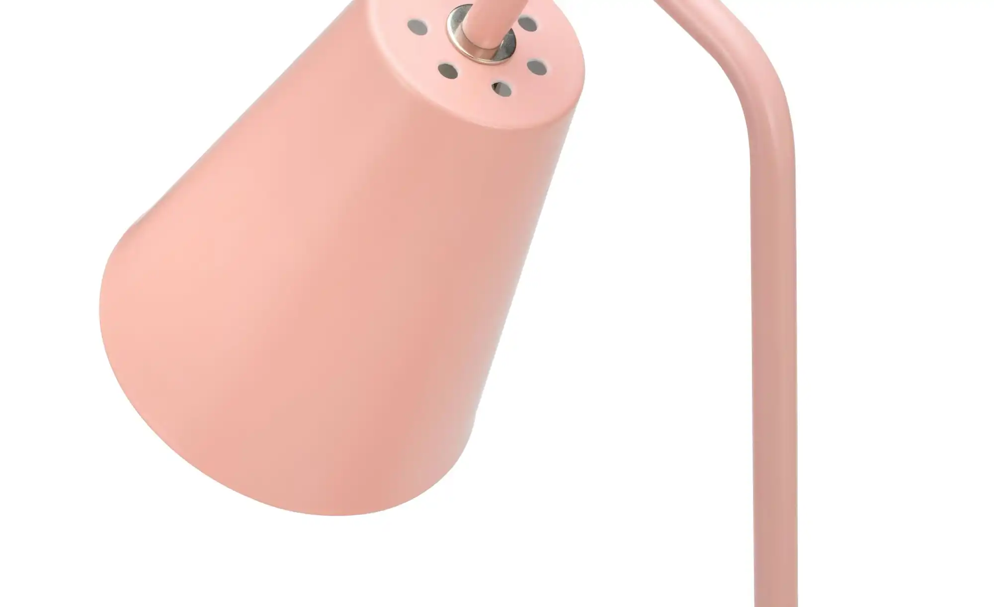 Tischleuchte, 1-flammig, Metall/ rosa
