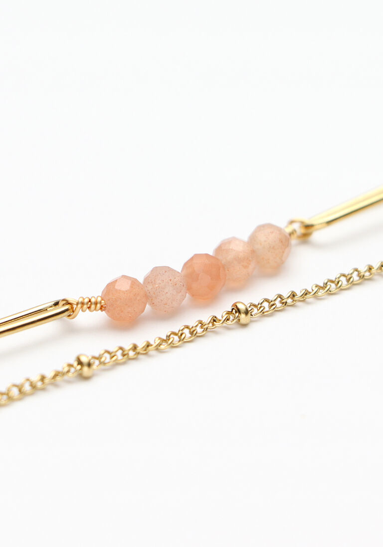 NOTRE-V bruine notre-v ketting ketting dubbel chain
