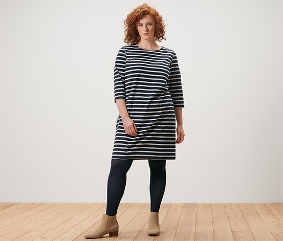 Gestreiftes Sweatkleid